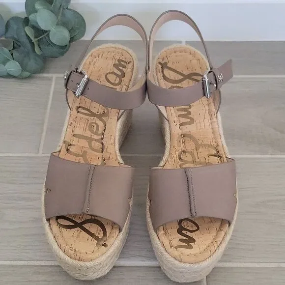 NIB Sam Edelman Maura Espadrille Wedge Sandal size 10.5 - Picture 2 of 13